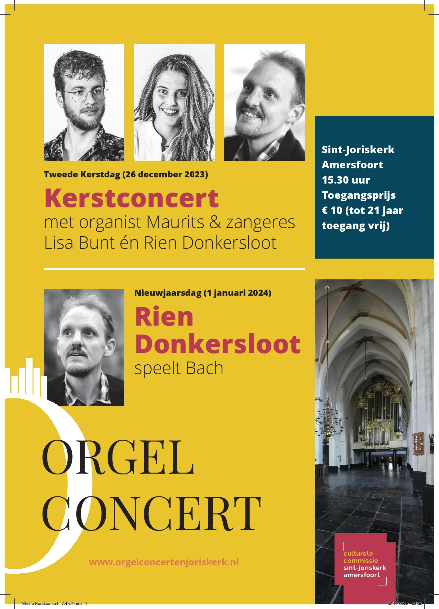 Kerstconcert Orgelconcerten St.Joriskerk Amersfoort